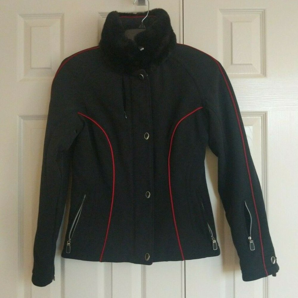 Metropolis by Couloir Women's 8 Black Insulated Jacket Removable FauxFur Collar